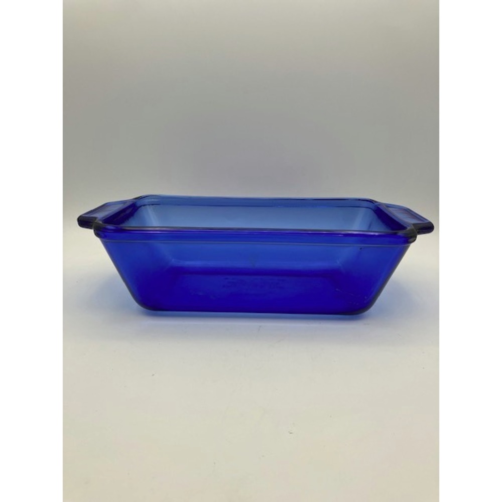 Vintage Anchor Hocking Royal Ruby Loaf Baking‎ Dish/Pan Cobalt Blue Glass 1.5qt